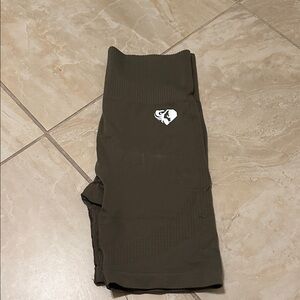 Women's Olive Athletic Shorts